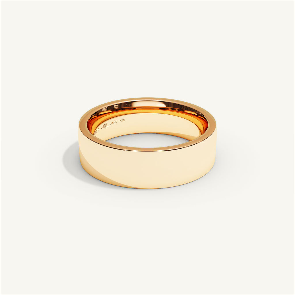 ECHELON 6 mm Wedding Band in 18K Rose Gold – view 2