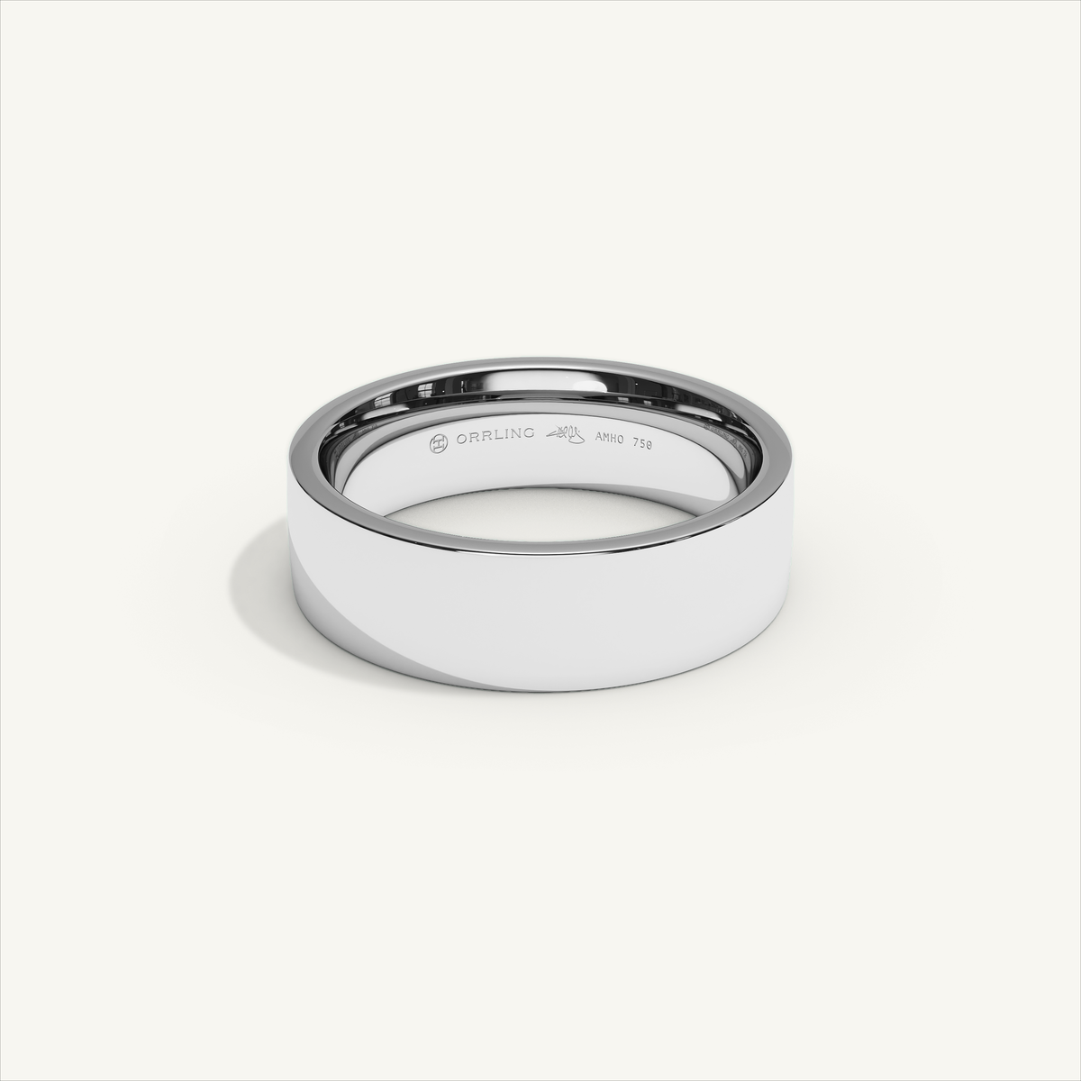 ECHELON 6 mm Wedding Band in 18K White Gold – view 1