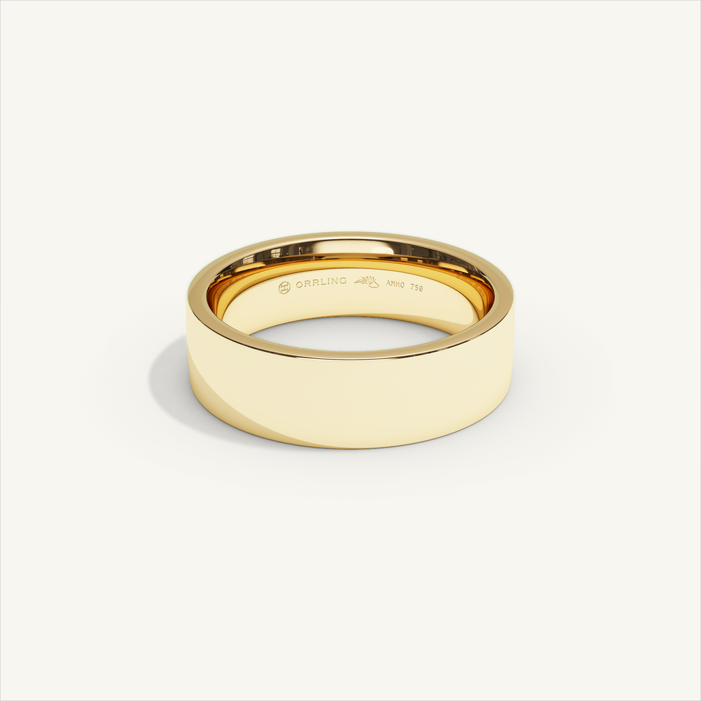 ECHELON 6 mm Wedding Band in 18K Yellow Gold – view 1