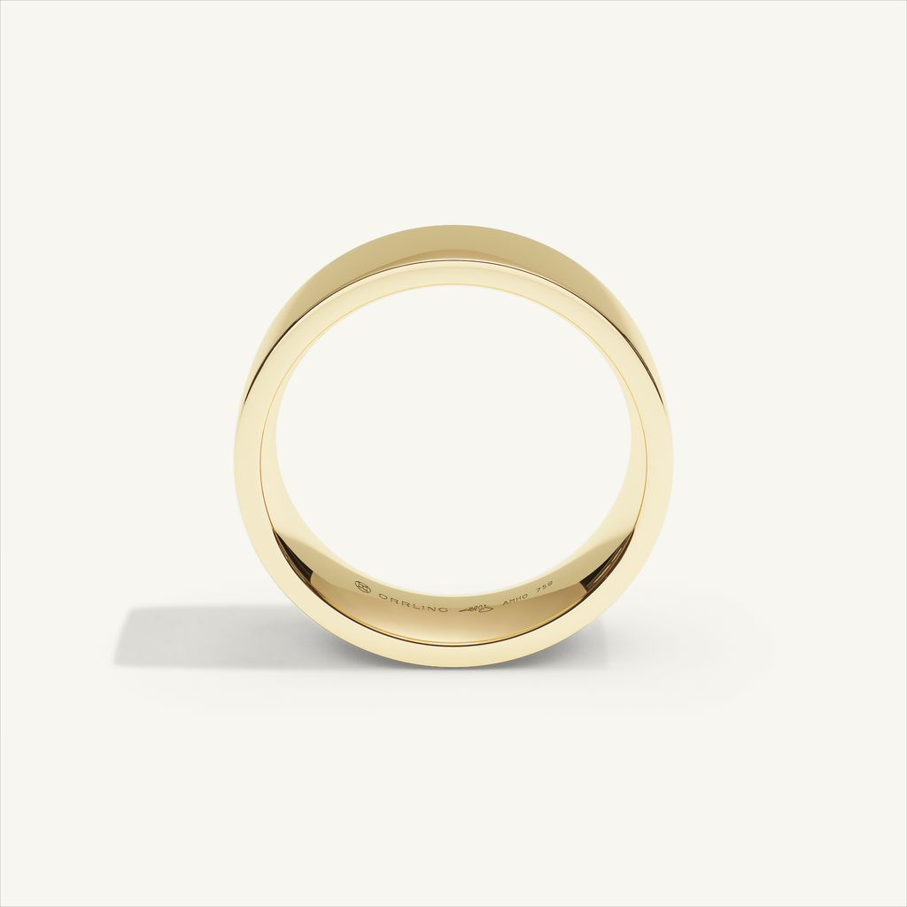 ECHELON 6 mm Wedding Band in 18K Yellow Gold – view 3