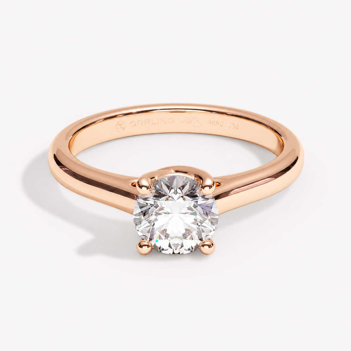 Orrling Entwine rose gold 1 ct – front view