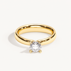Orrling FlowOne yellow gold 0.5 ct – front diamond size view