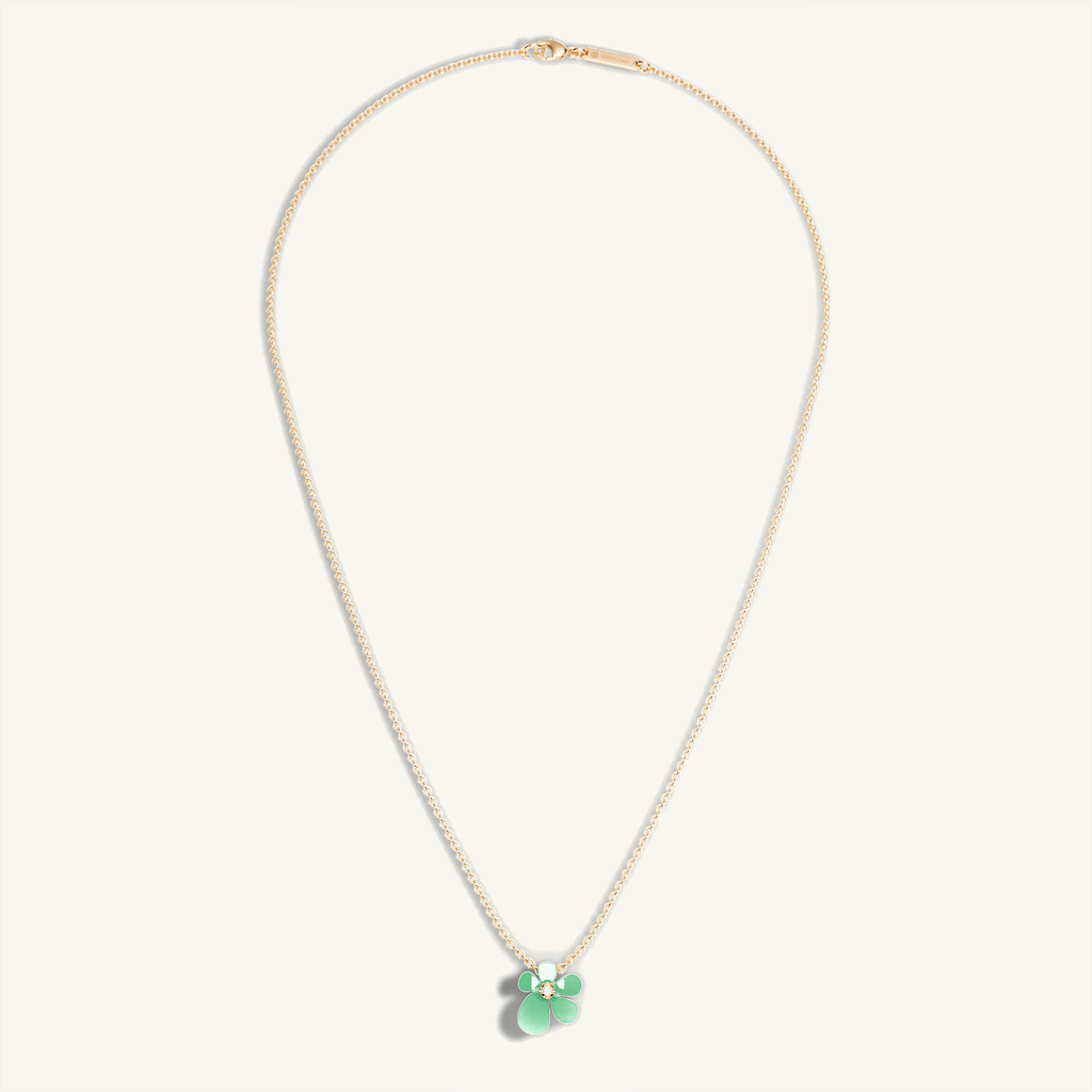 Gisela Chrysoprase Solitaire Necklace — view 6