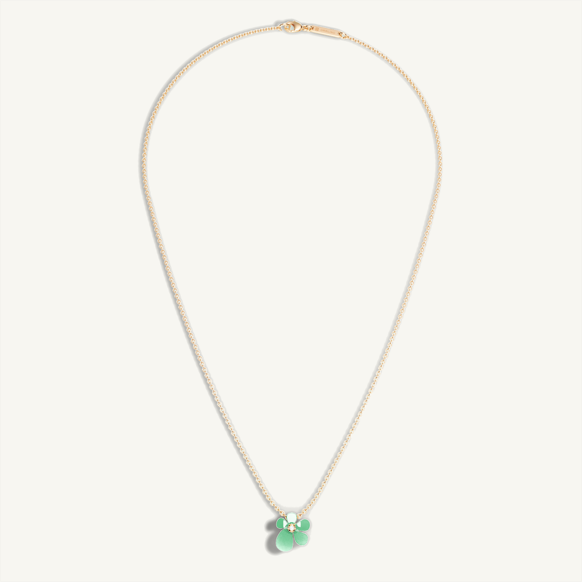 Gisela Chrysoprase Solitaire Necklace — view 6