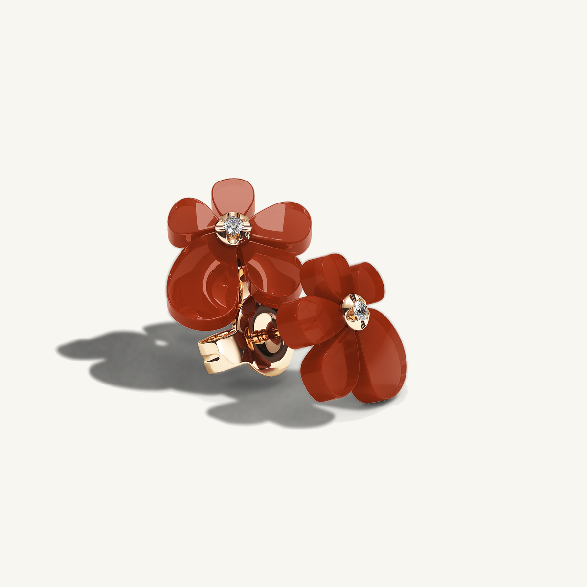 Gisela Carnelian Studs — view 4