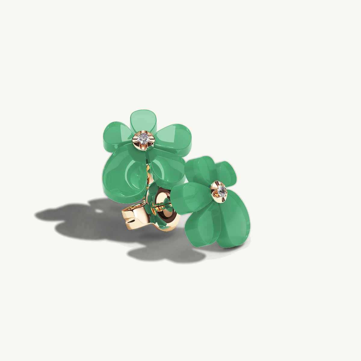 Gisela Chrysoprase Studs — view 4