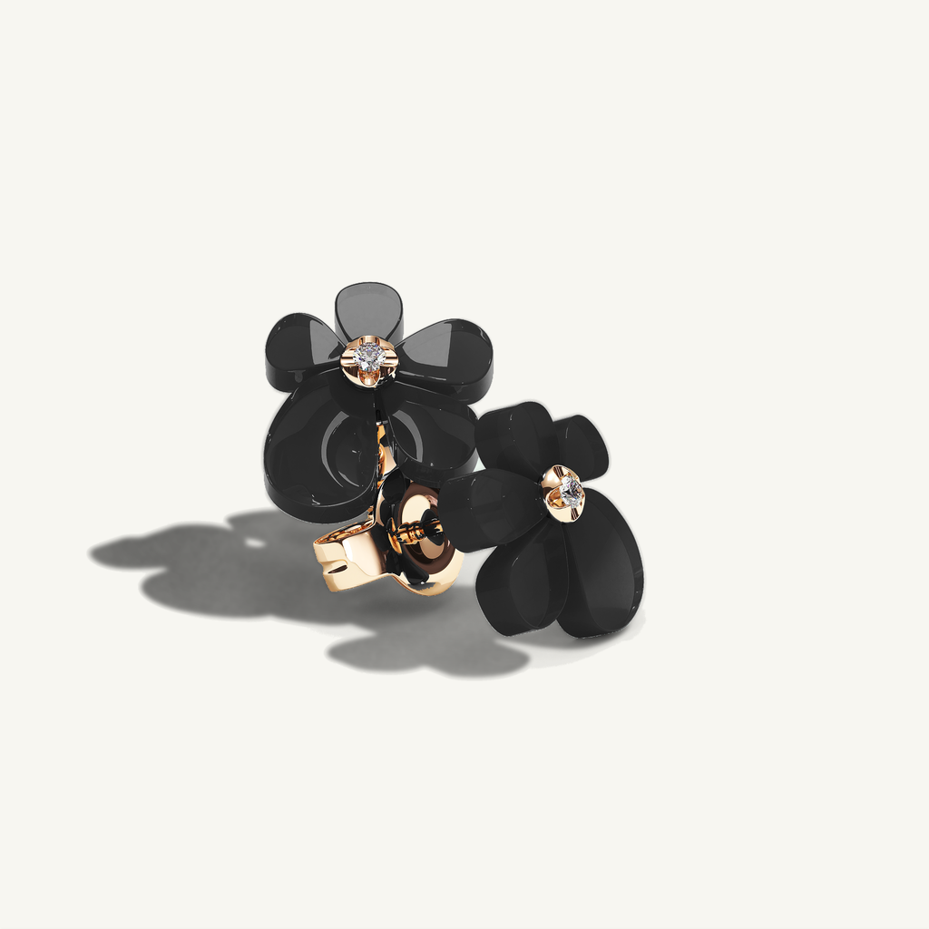 Gisela Onyx Studs — view 4