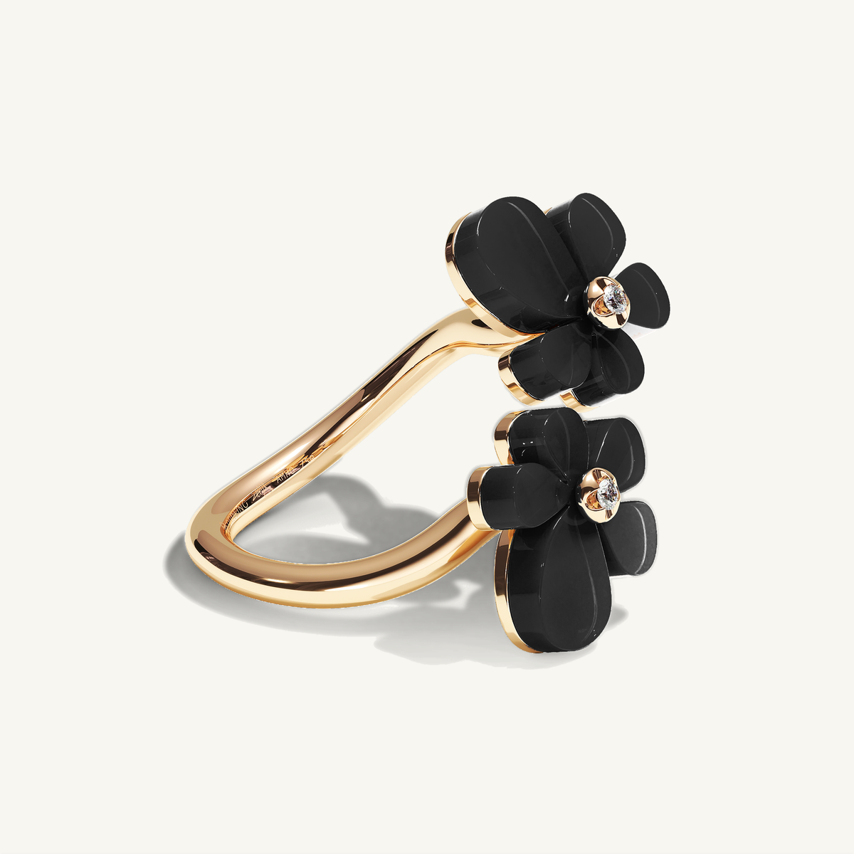 Gisela Onyx Siblings Ring — view 2