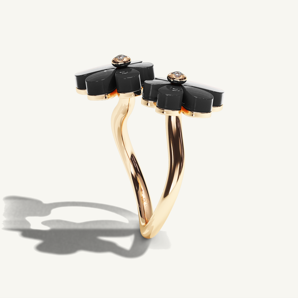 Gisela Onyx Siblings Ring — view 4