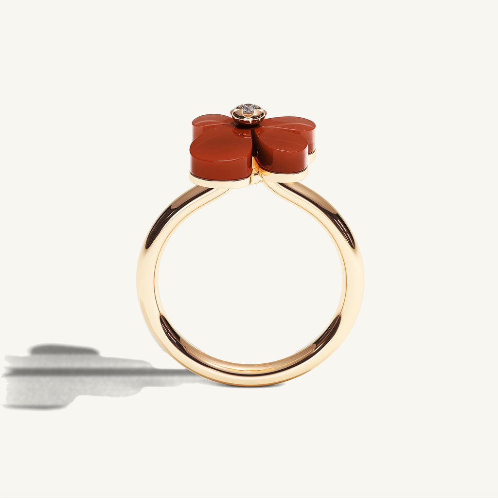 Gisela Carnelian Solitaire Ring — view 3