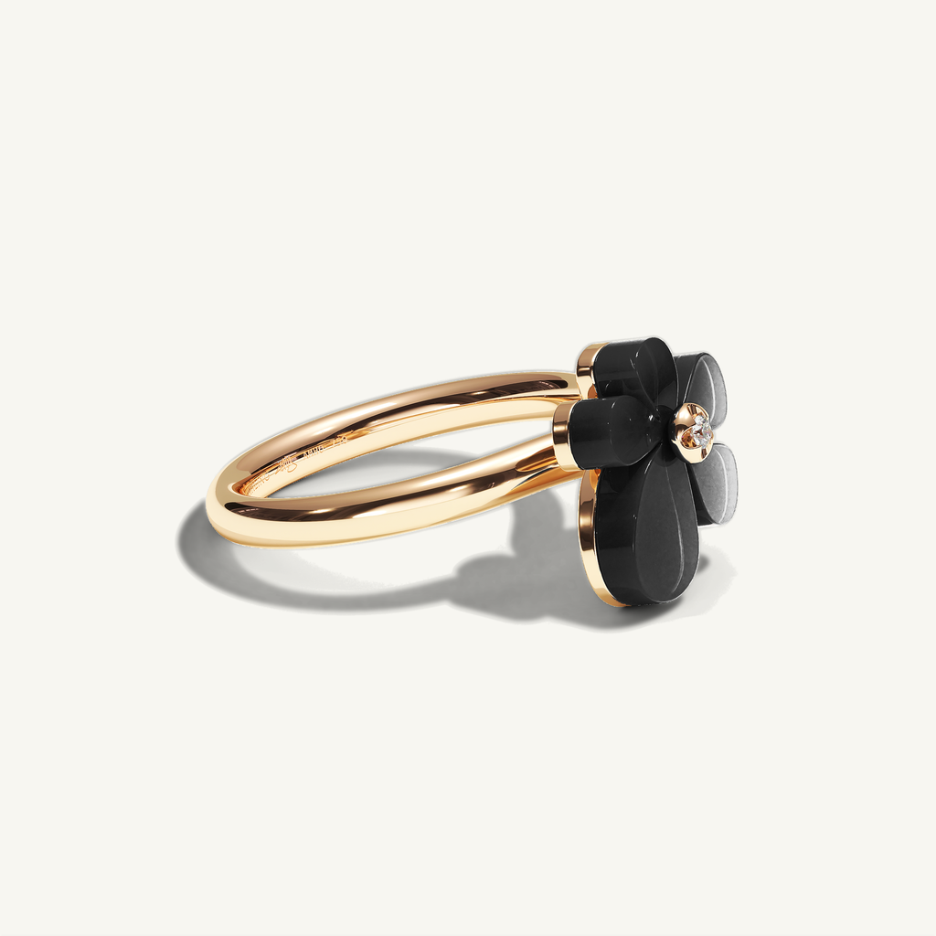 Gisela Onyx Solitaire Ring — view 2