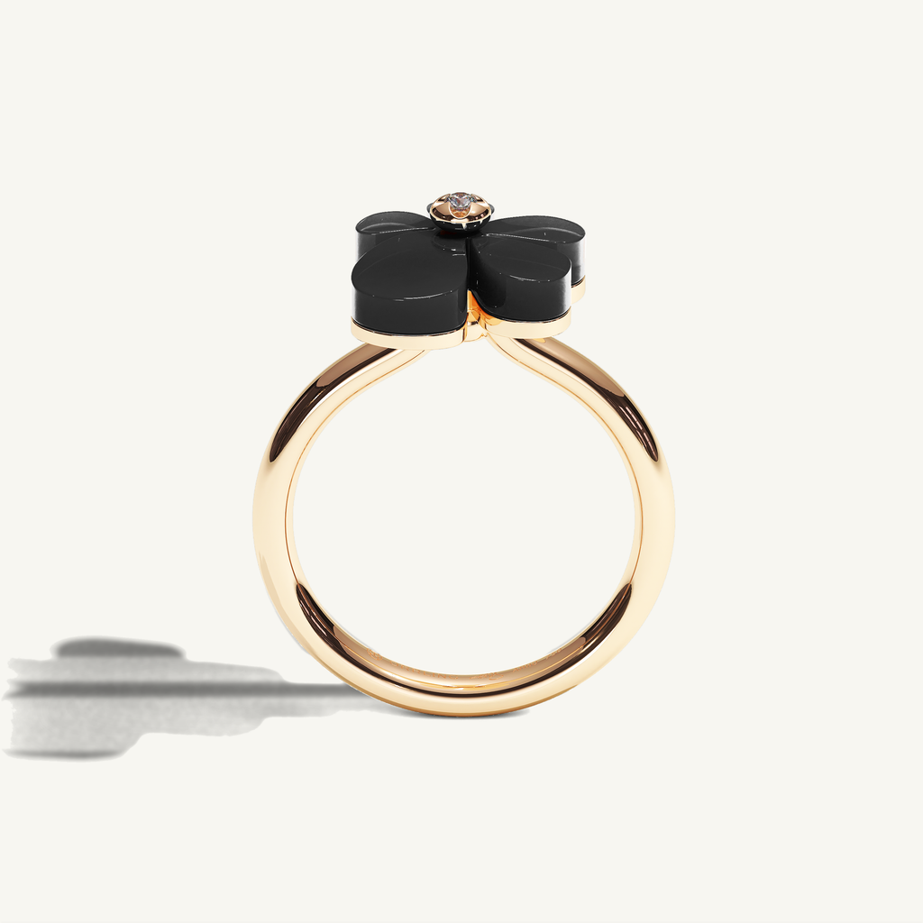 Gisela Onyx Solitaire Ring — view 3