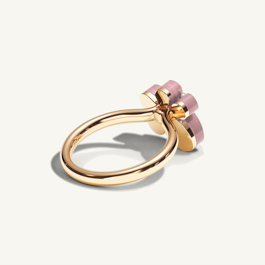 Gisela Rose Quartz Solitaire Ring — view 5
