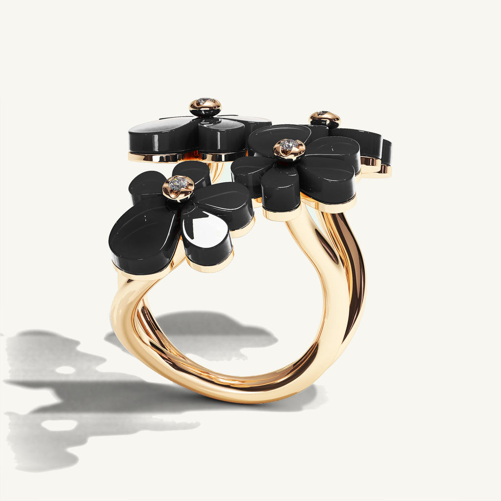 Gisela Onyx Tetra Ring — view 3