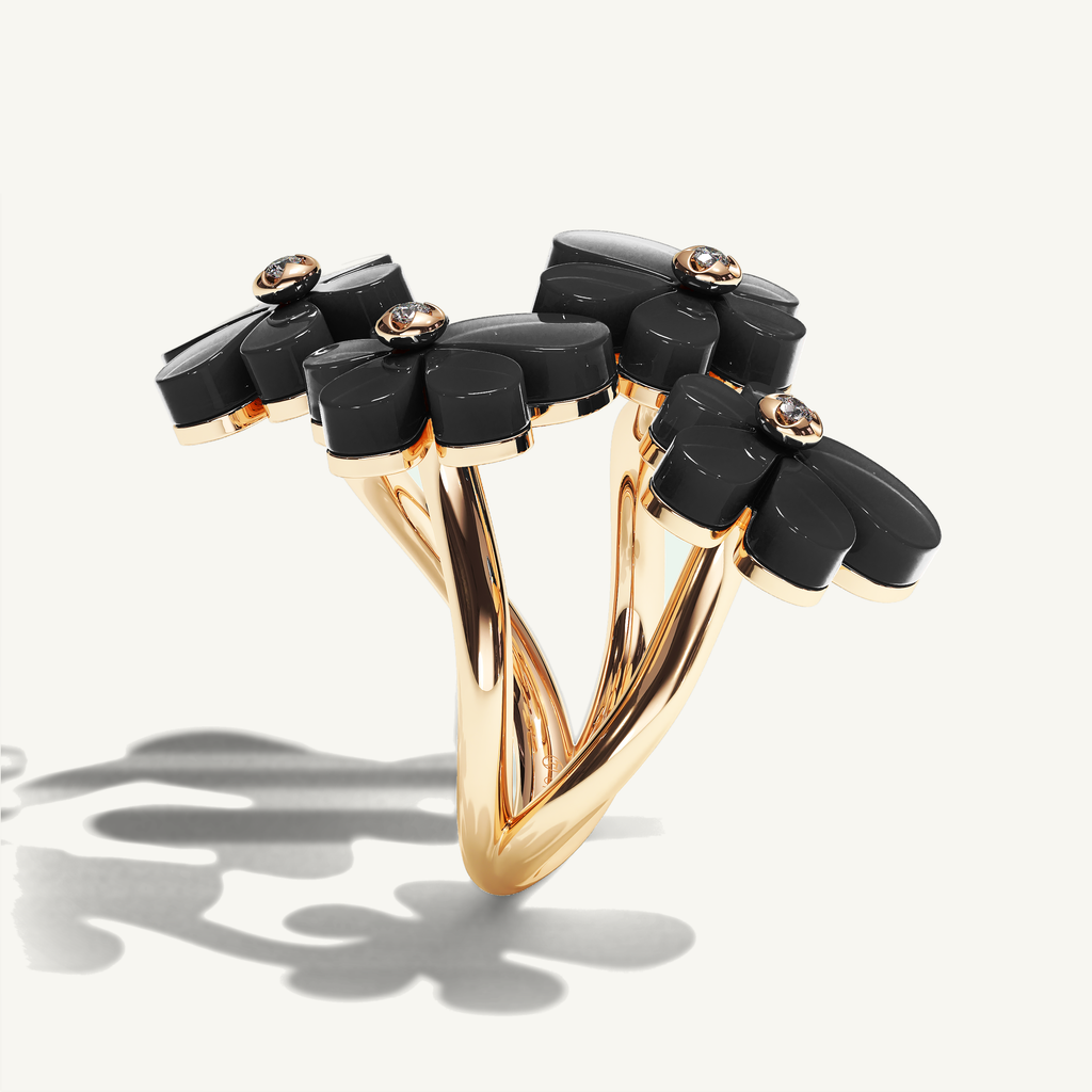 Gisela Onyx Tetra Ring — view 4