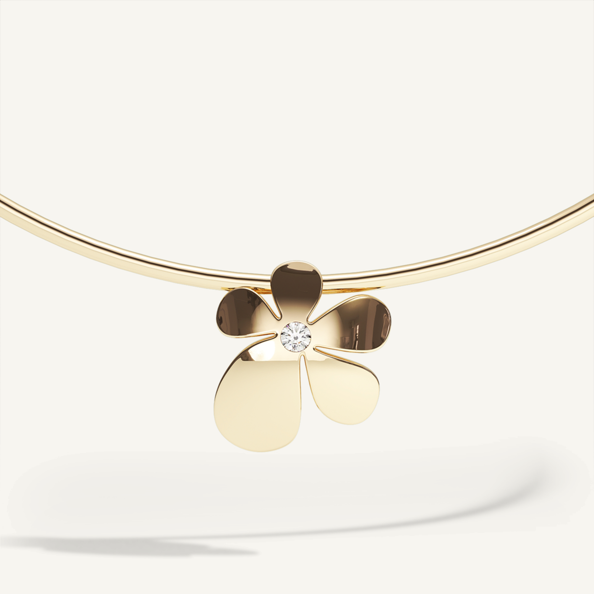 Gisela Bloom Neck Cuff – Yellow Gold product view 2