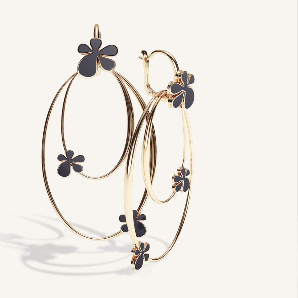 Gisela Enamel Chandeliers – Midnight Black product view 4