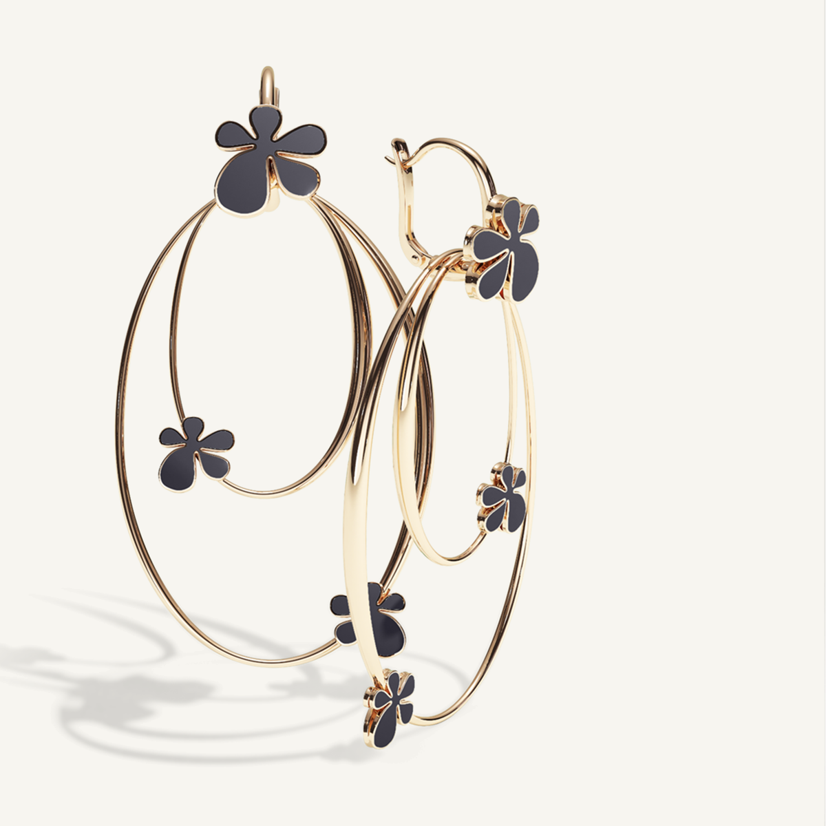 Gisela Enamel Chandeliers – Midnight Black product view 4