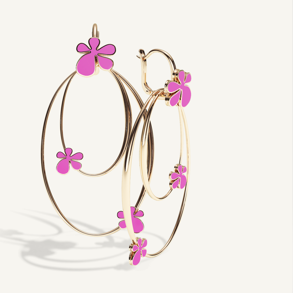 Gisela Enamel Chandeliers – Hot Pink product view 4