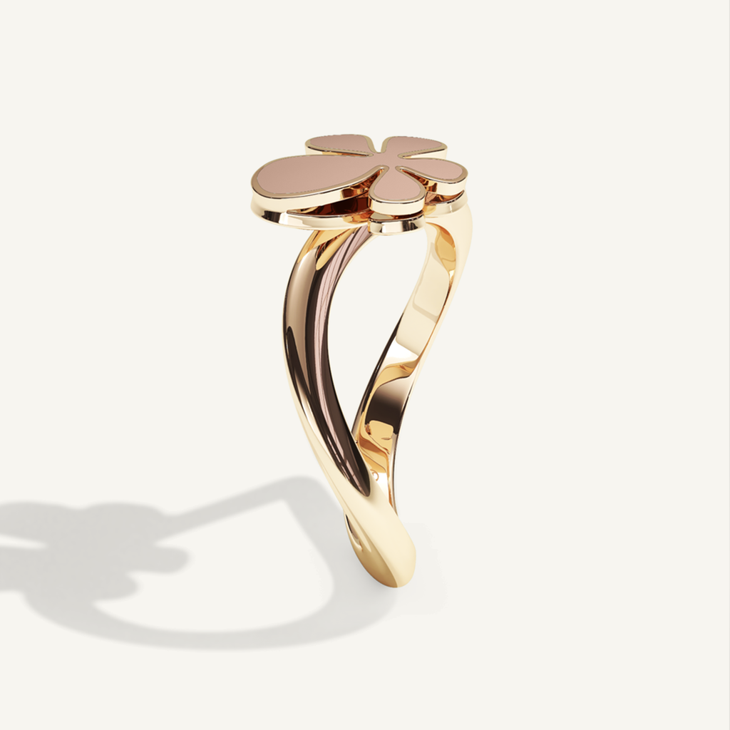 Gisela Enamel Ring – Mocca Brown product view 4