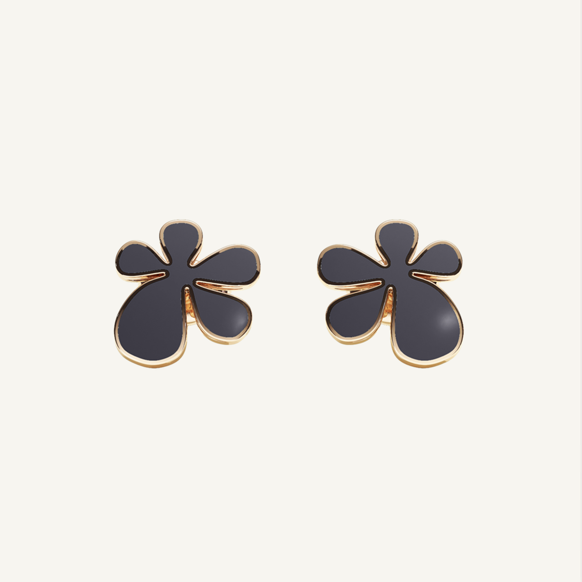 Gisela Enamel Studs – Midnight Black product view 1