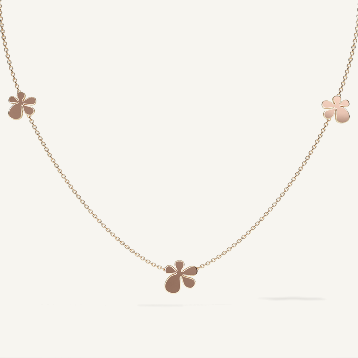 Gisela Enamel Trilogy Necklace – Mocca Brown product view 1