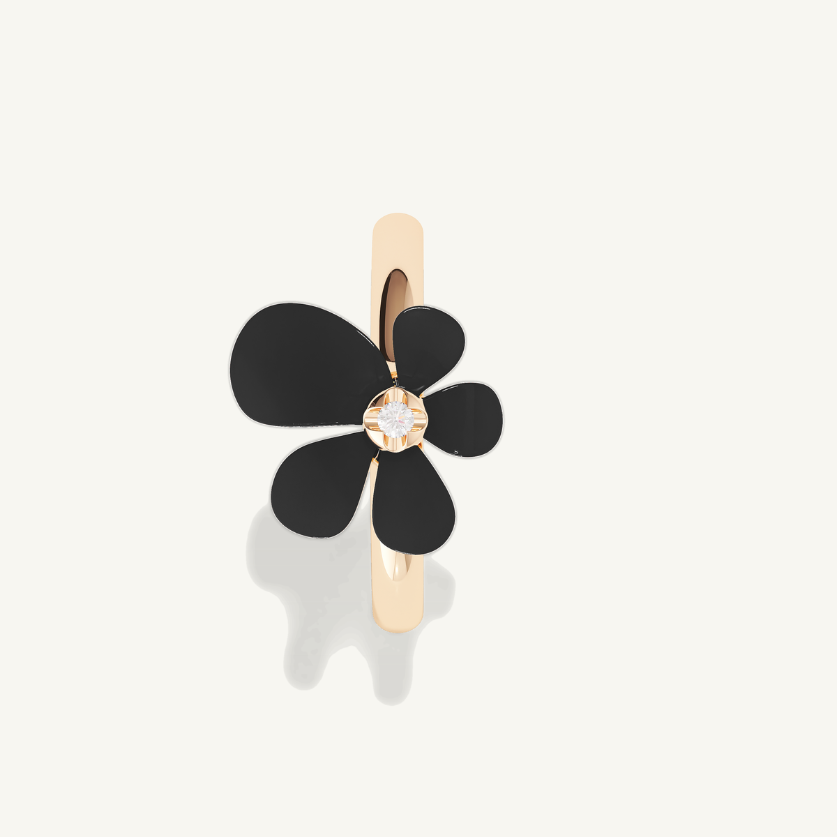 Gisela Onyx Solitaire Ring