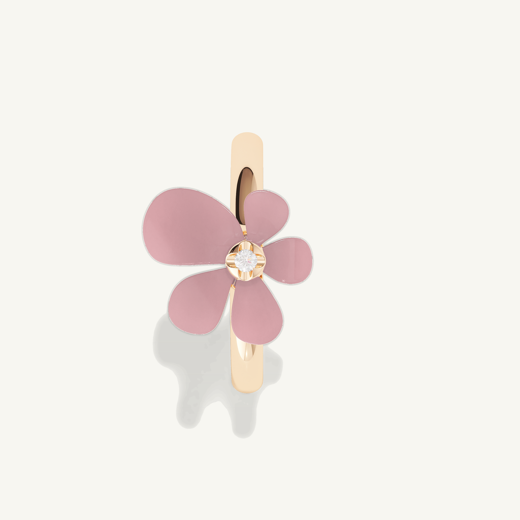 Gisela Rose Quartz Solitaire Ring