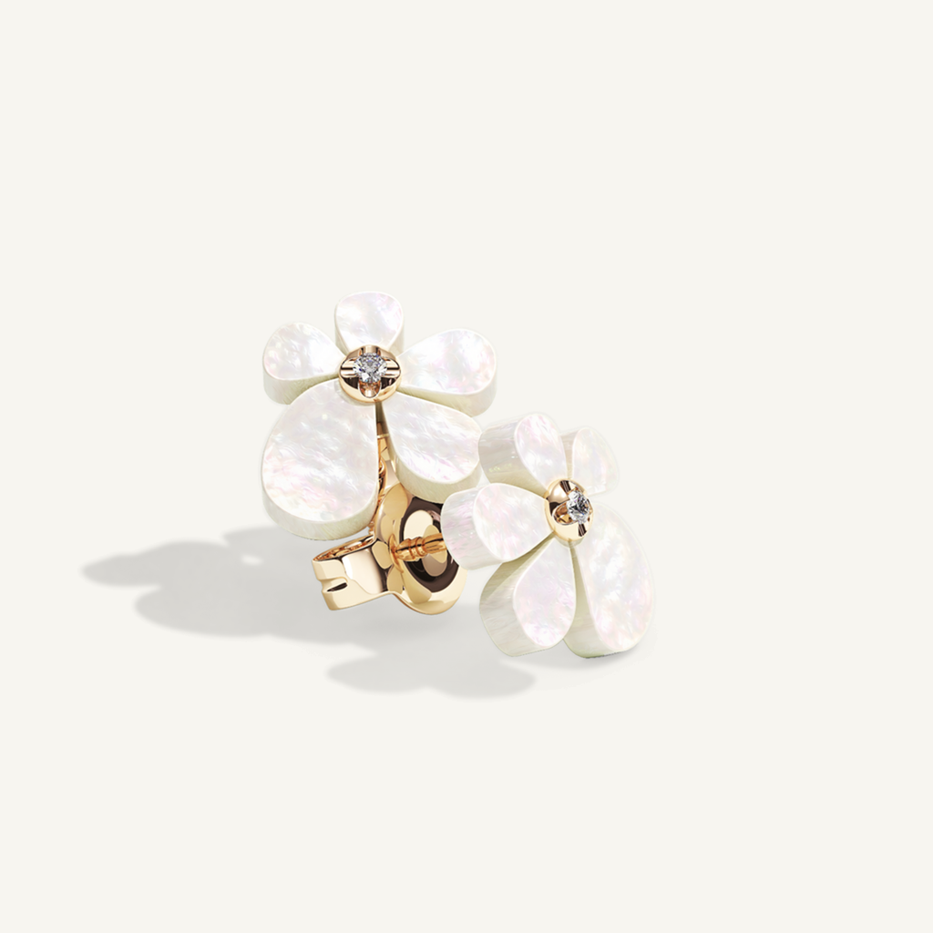 Gisela Mother of Pearl Studs – refined mother of pearl, product view 4