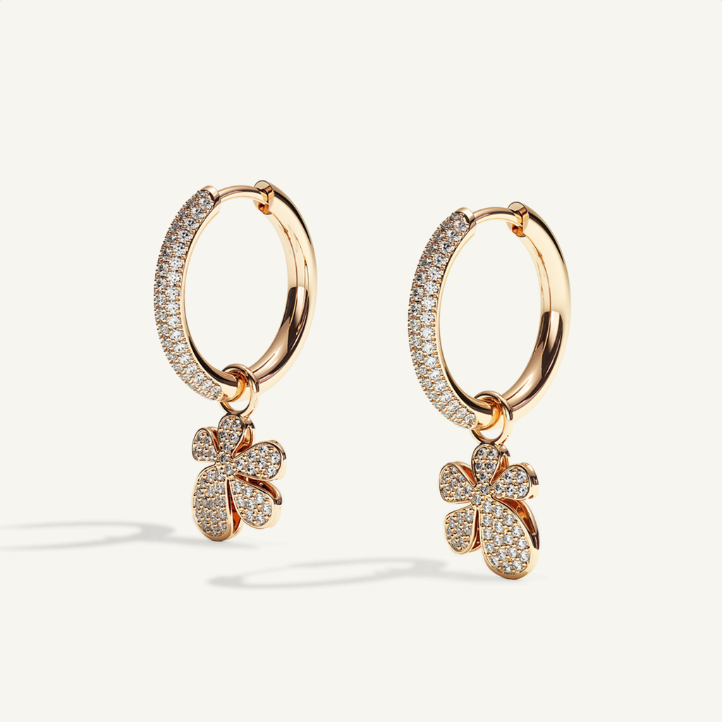 Gisela Pavé Creole Earrings –  product view 2