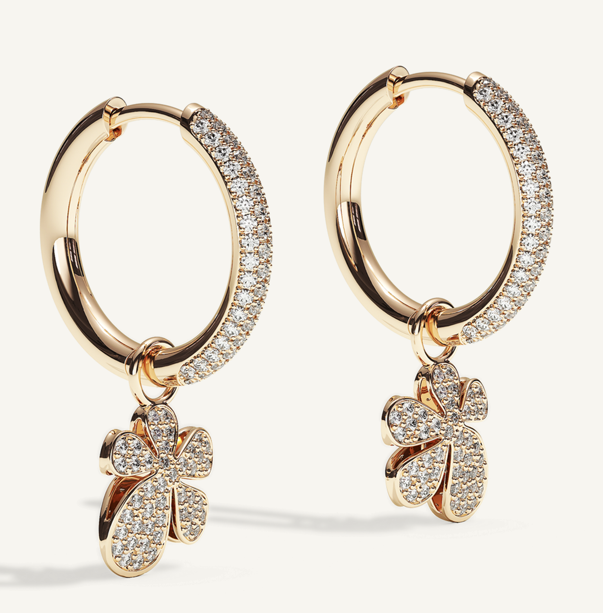Gisela Pavé Creole Earrings –  product view 4