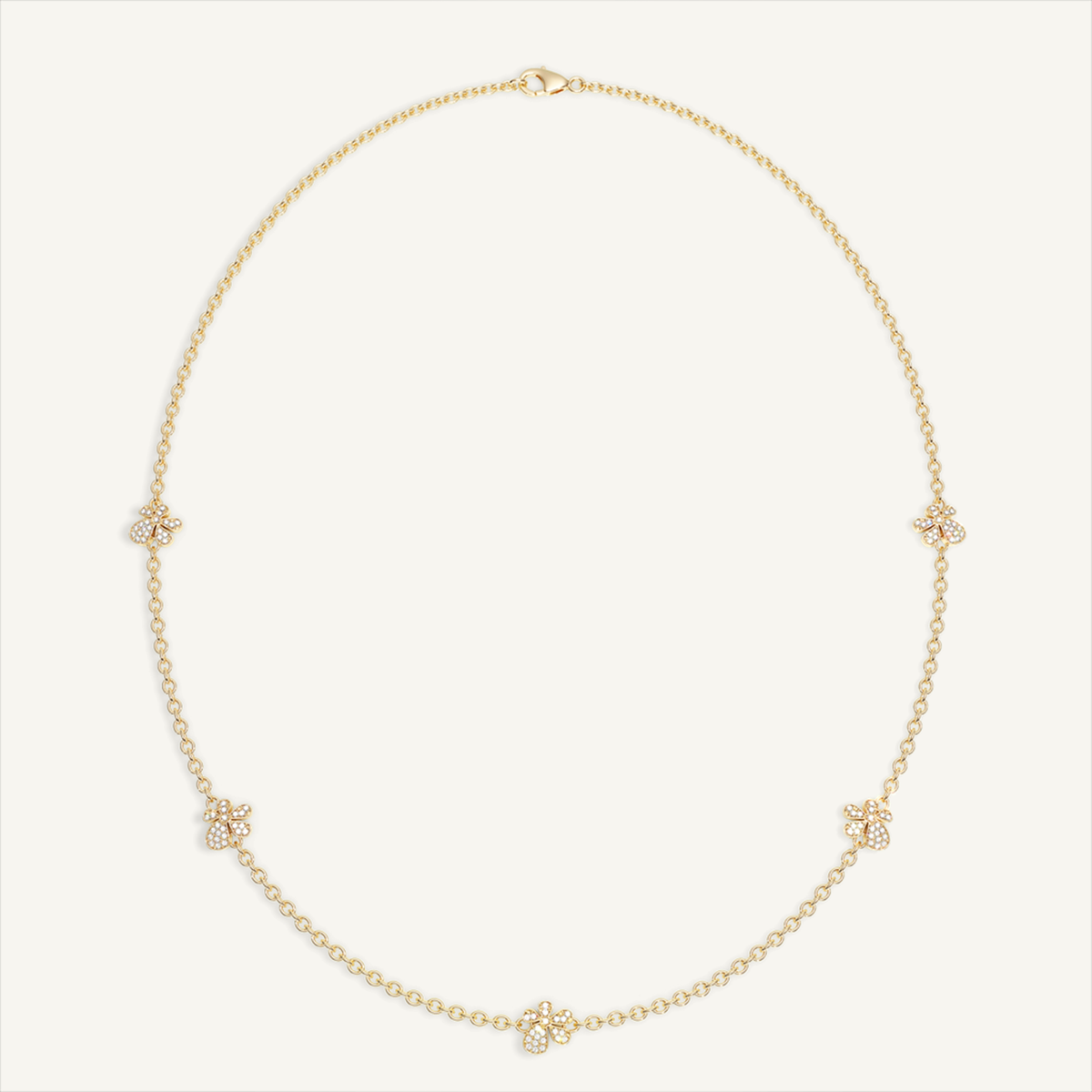 Gisela Pavé Flower Necklace