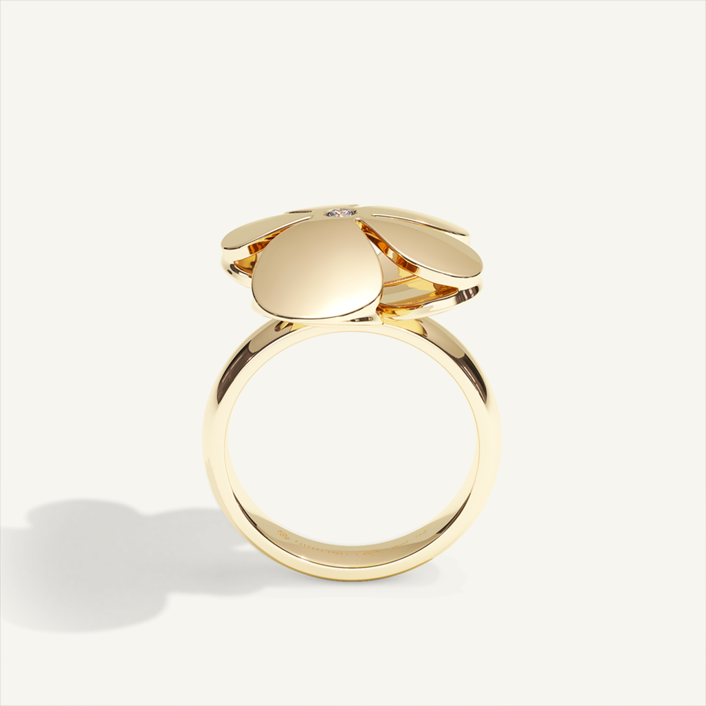 Gisela Petit Flower Ring – Yellow Gold product view 3