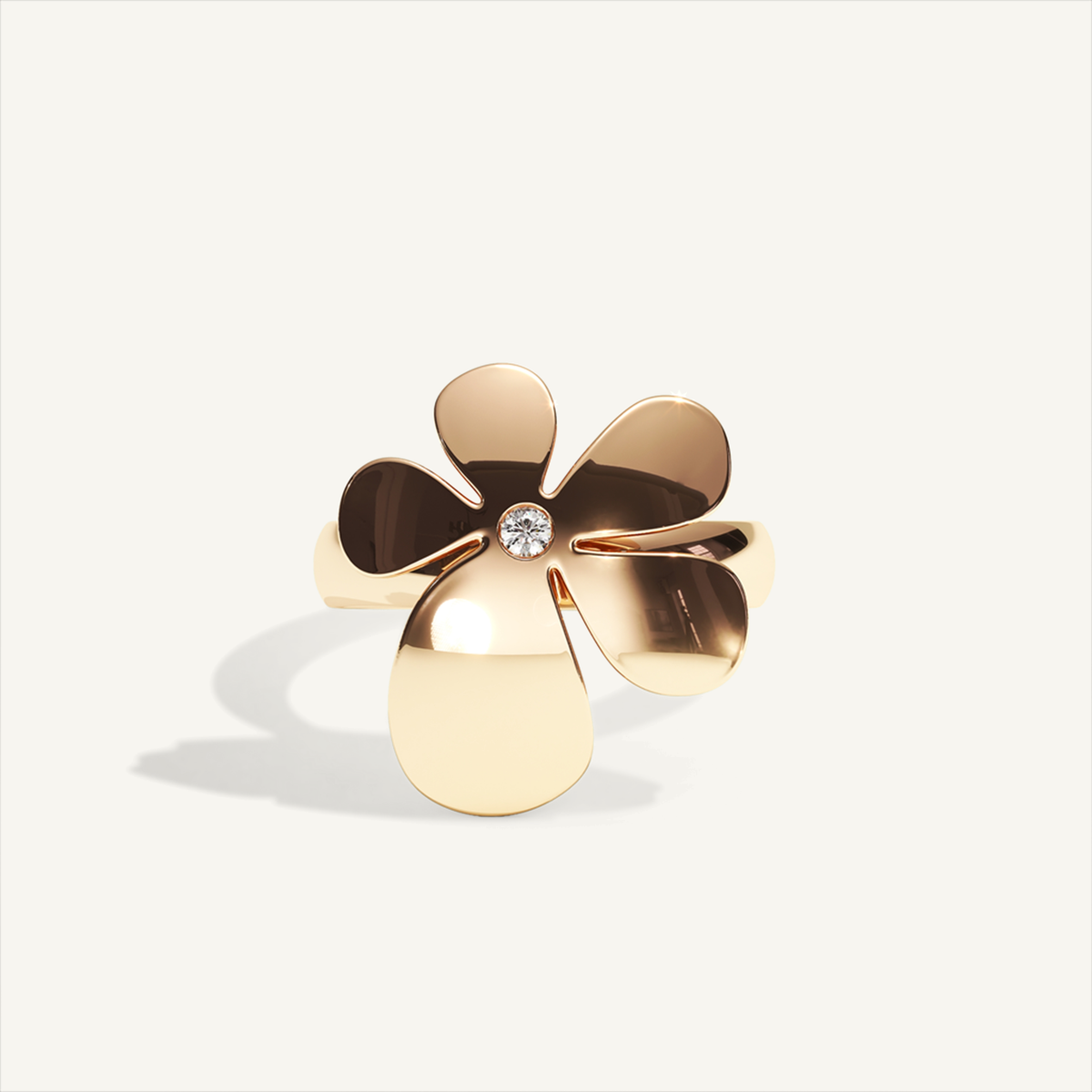 Gisela Petit Flower Ring – Rose Gold product view 1