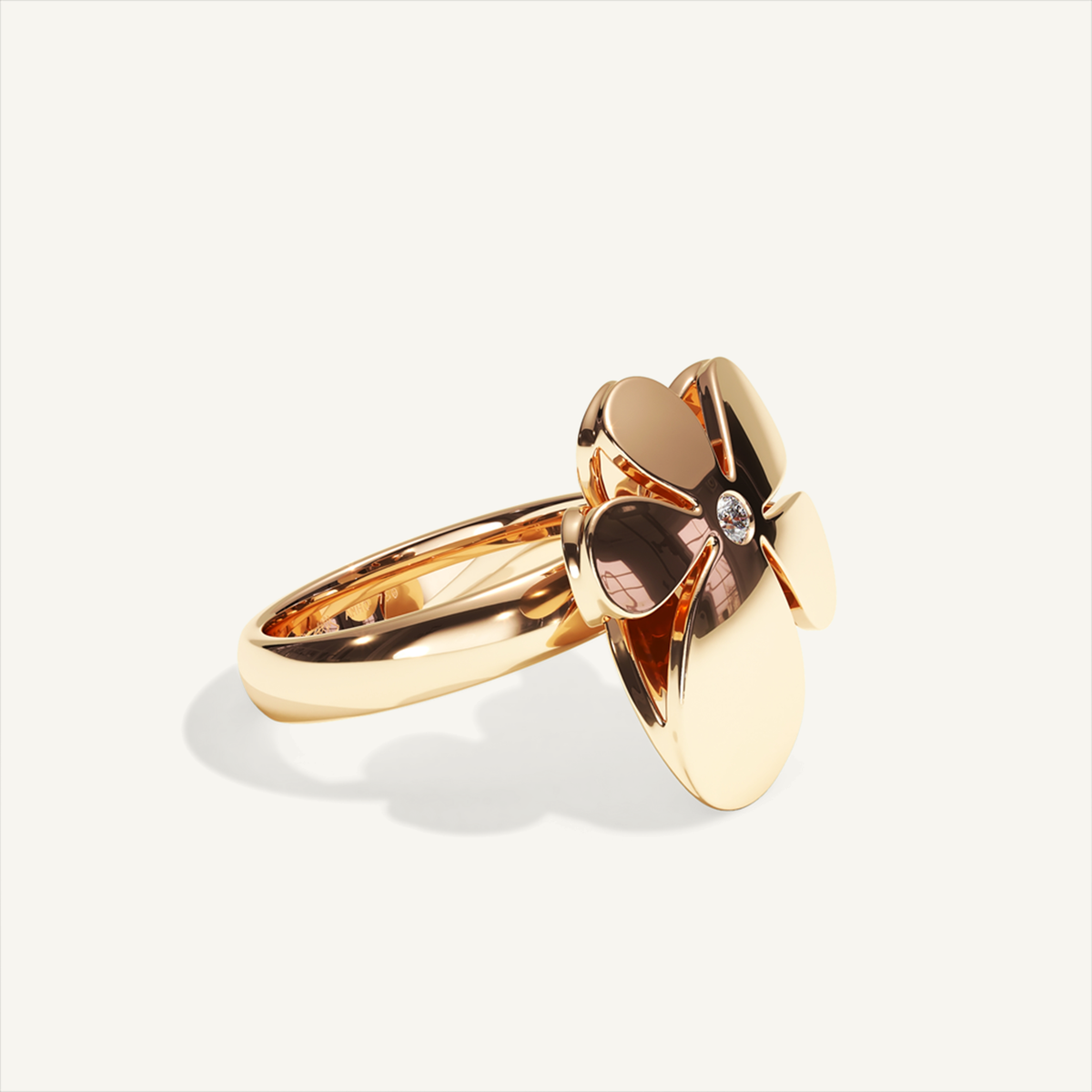 Gisela Petit Flower Ring – Rose Gold product view 3