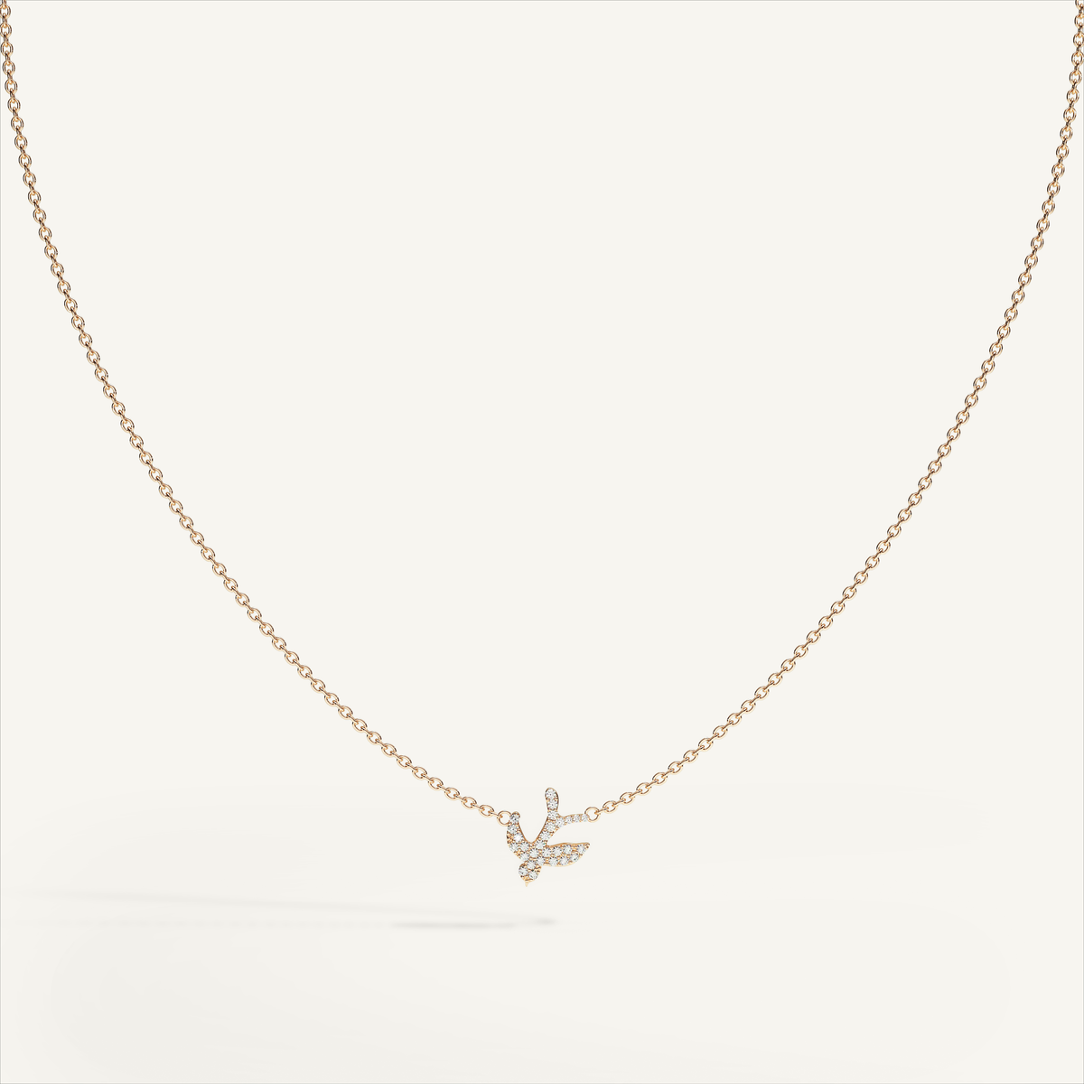 Little Nomad Solitaire Pavé Necklace