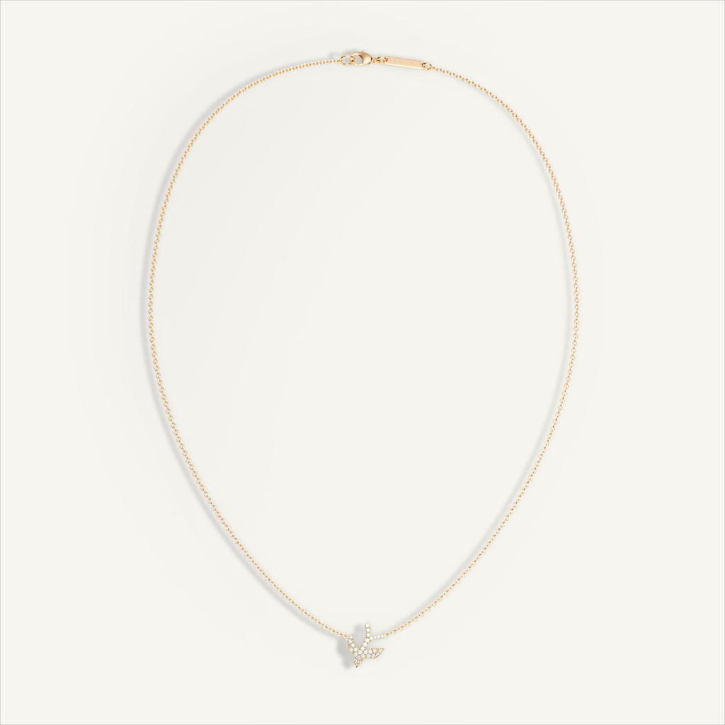 Little Nomad Solitaire Pavé Necklace — original product view 5
