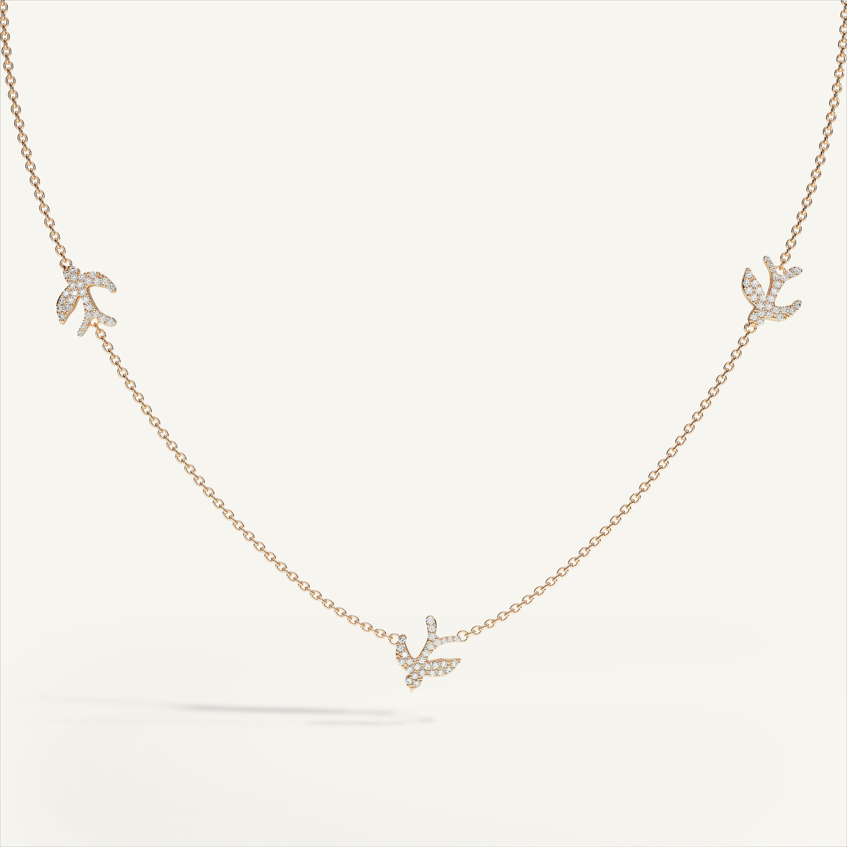 Little Nomad Trilogy Pavé Necklace — original product view 0
