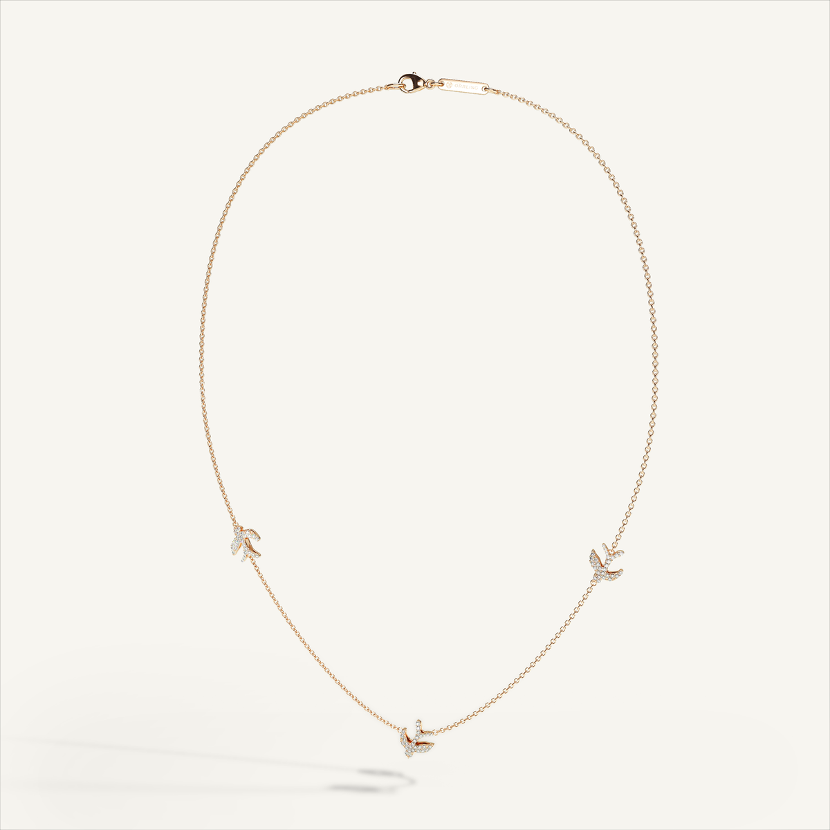 Little Nomad Trilogy Pavé Necklace — original product view 3