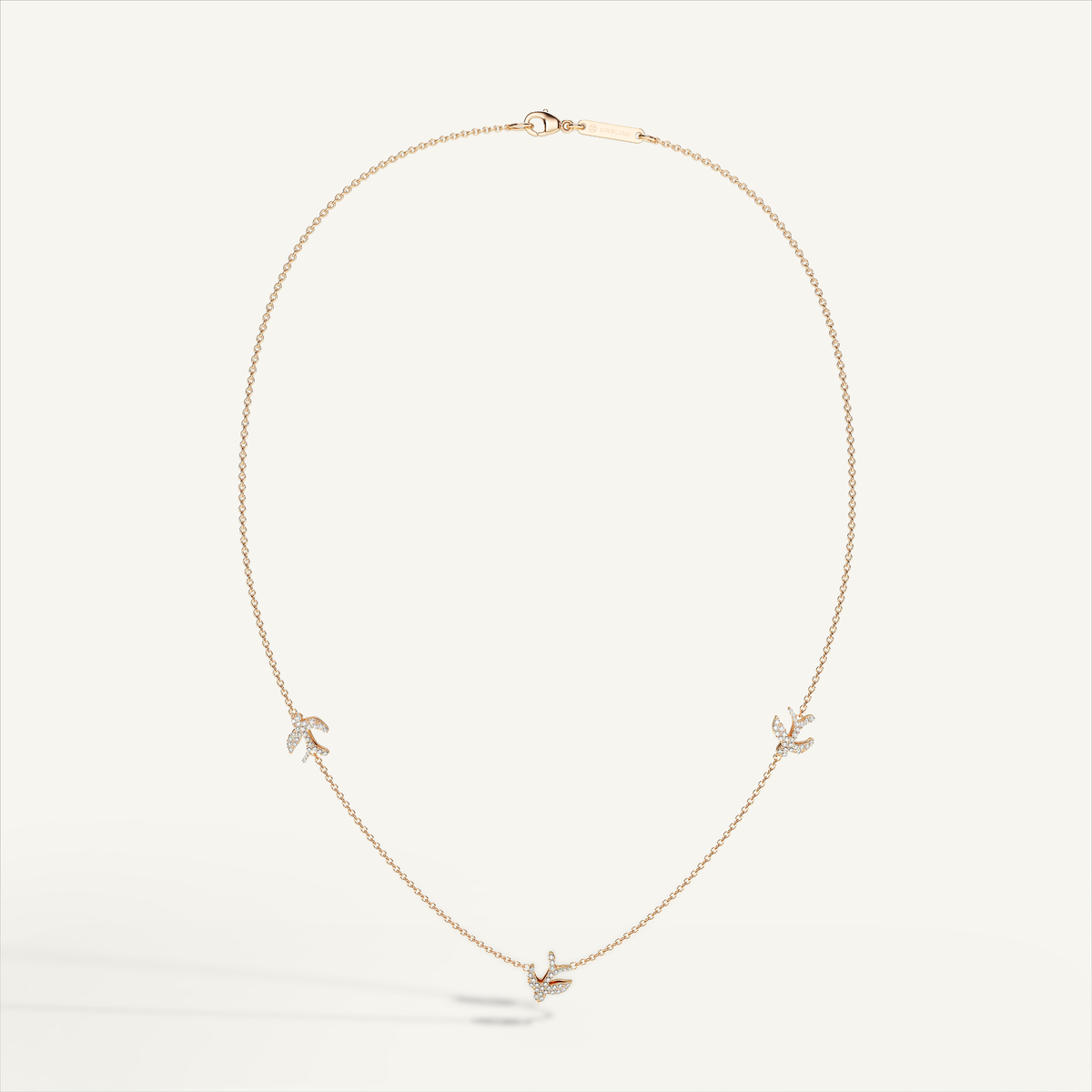 Little Nomad Trilogy Pavé Necklace — original product view 4