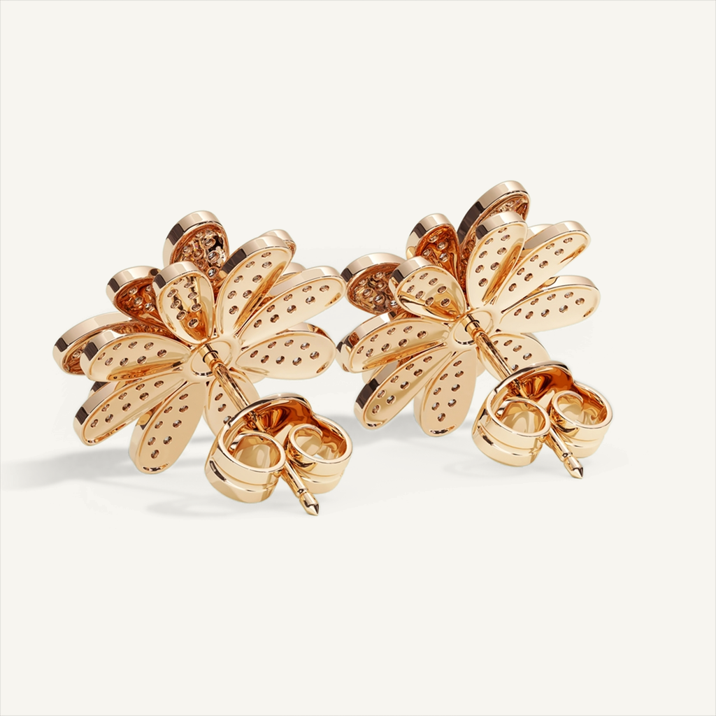 Measures of Love Grande Pavé Studs – product view 3