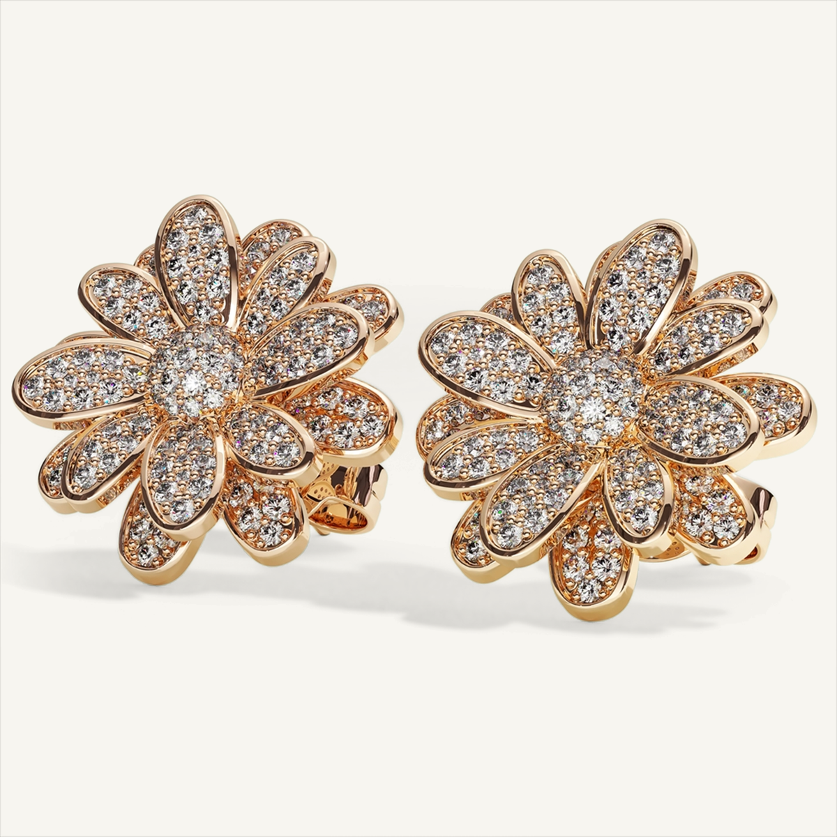 Measures of Love Grande Pavé Studs – product view 4