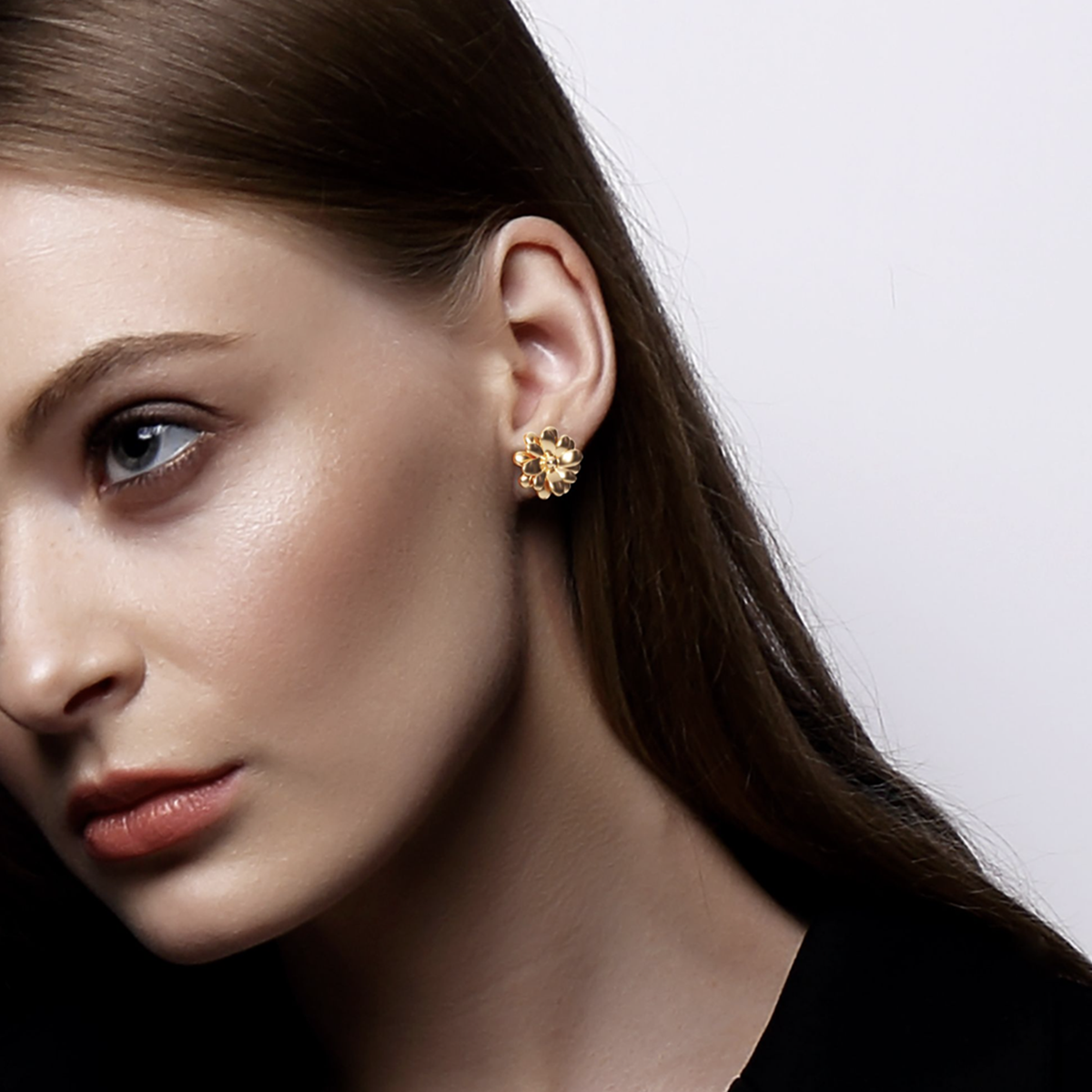 Measures of Love Grande Studs – worn on model