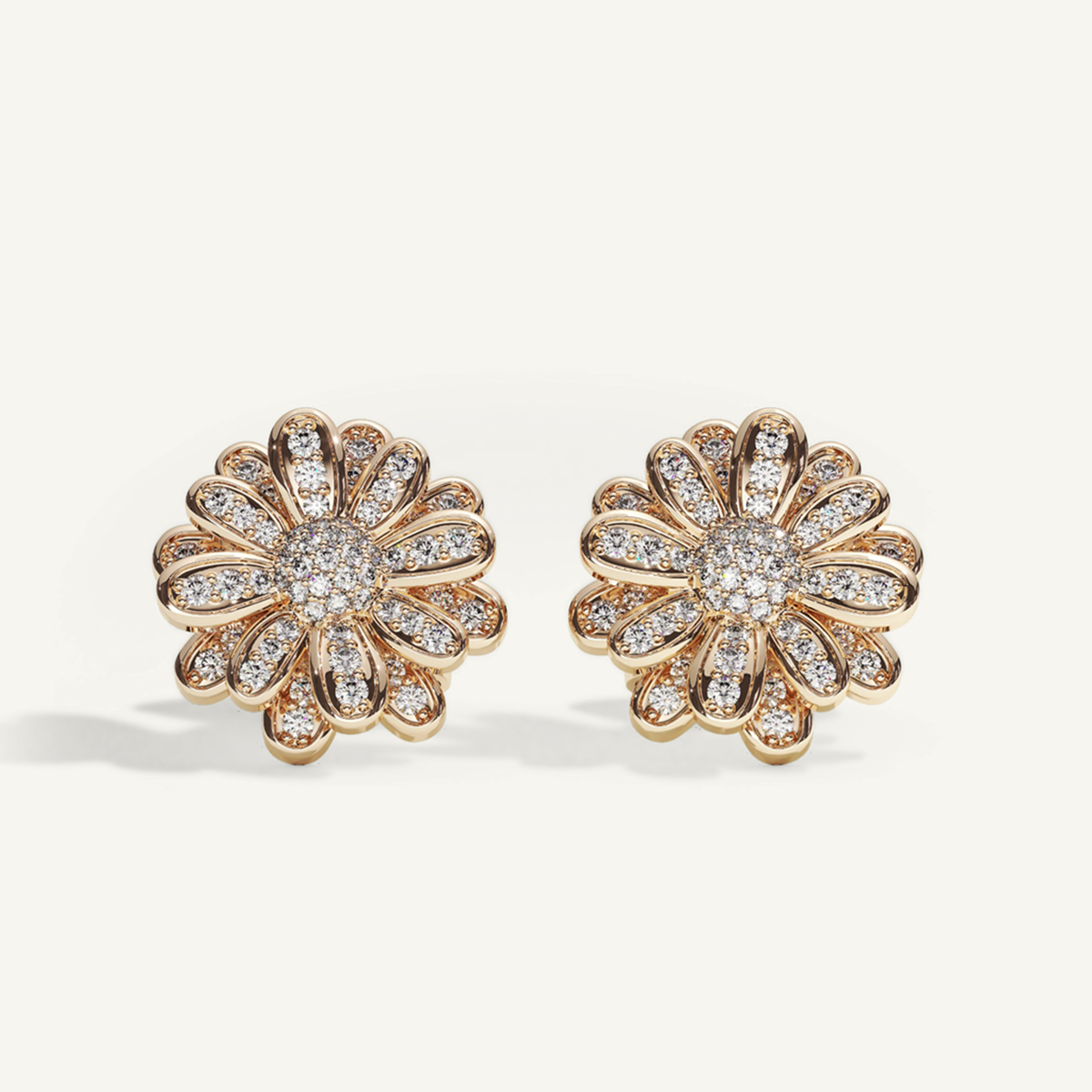 Measures of Love Midi Pavé Studs – product view 1