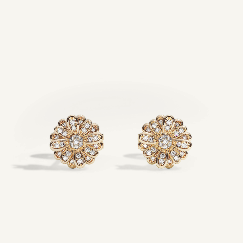 Measures of Love Petit Pavé Studs – product view 1