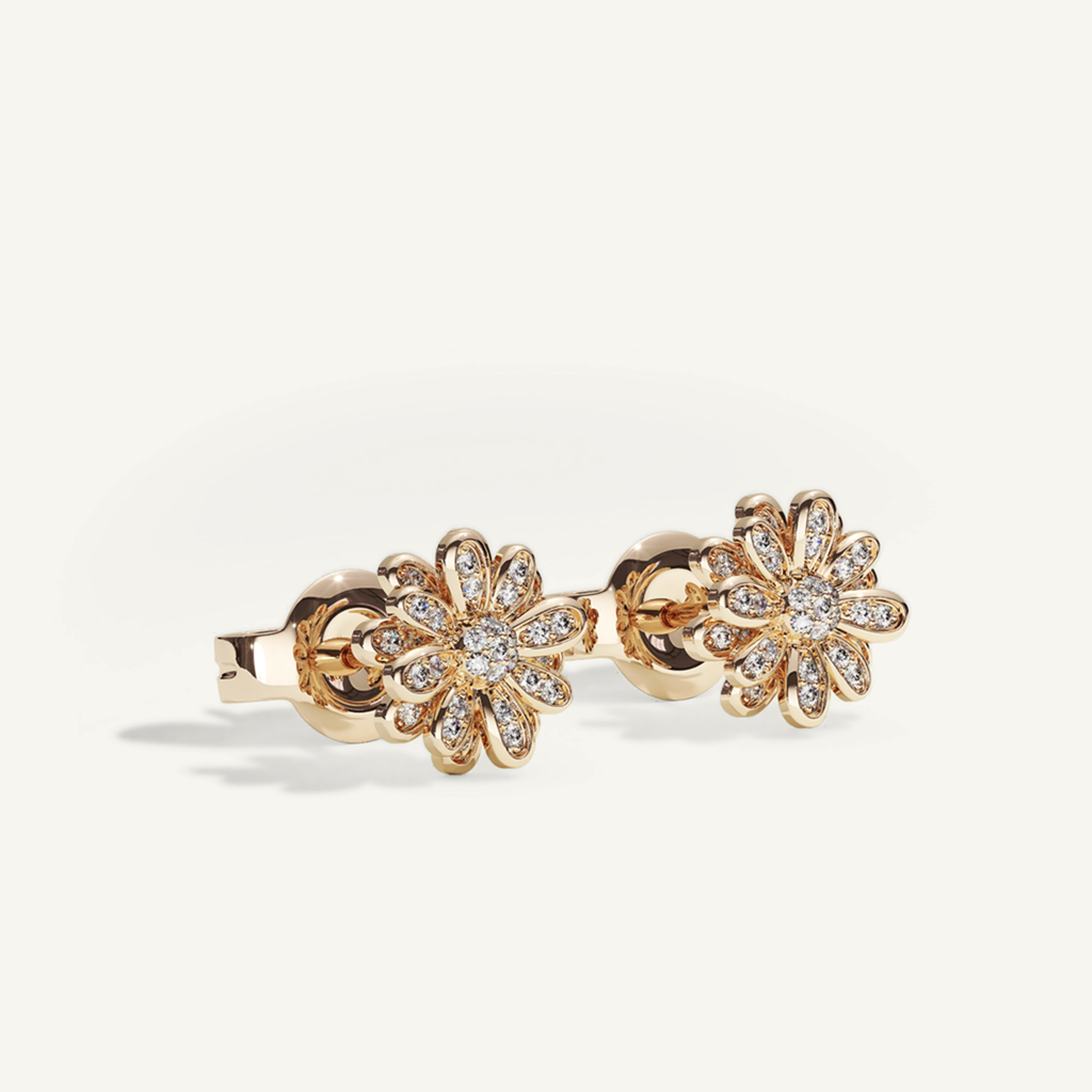 Measures of Love Petit Pavé Studs – product view 2