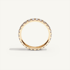 MONTE M25 3 mm diamond eternity ring in 18K rose gold — view 3