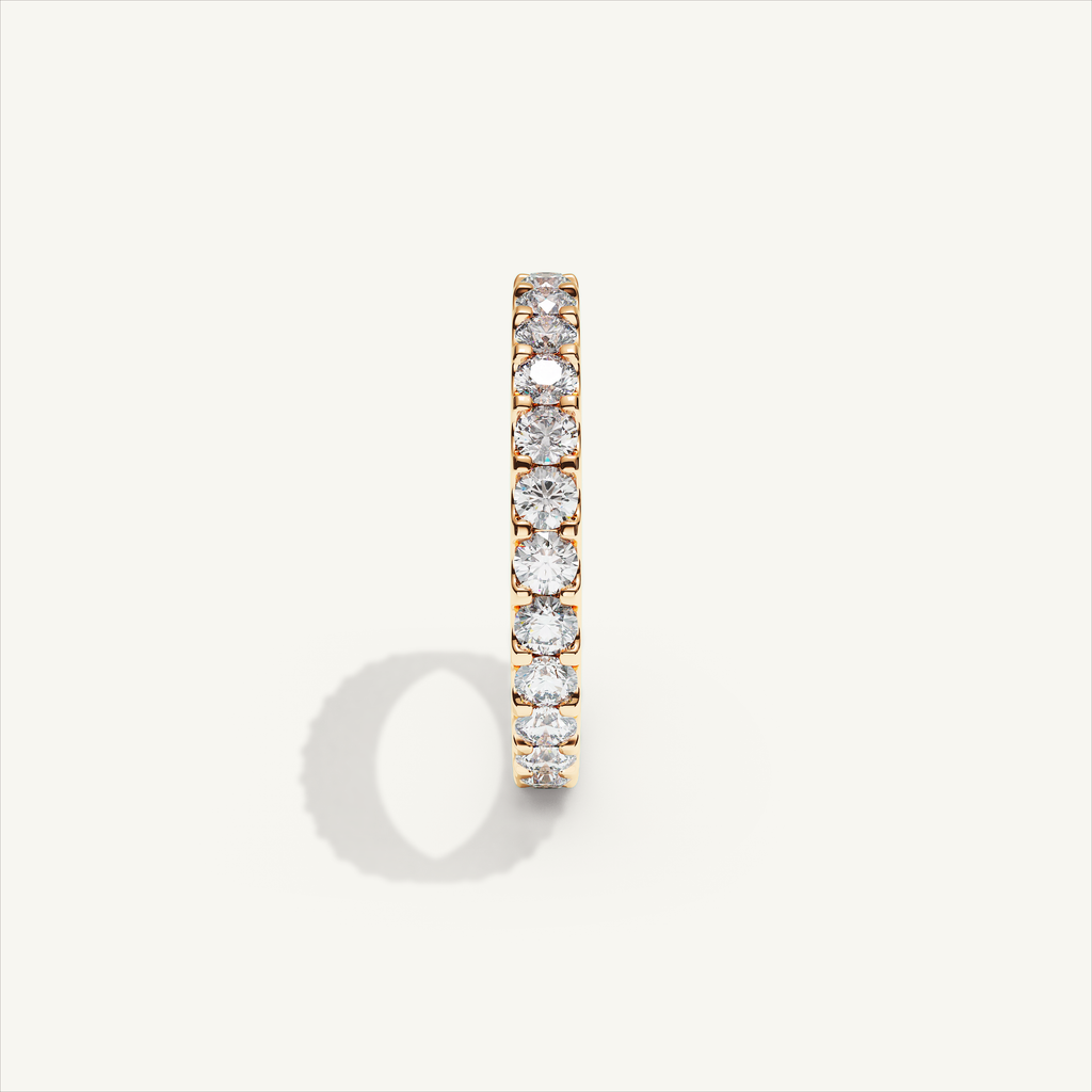 MONTE M25 3 mm diamond eternity ring in 18K rose gold — view 4