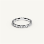 MONTE M25 3 mm diamond eternity ring in 18K white gold — view 2