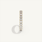 MONTE M25 3 mm diamond eternity ring in 18K yellow gold — view 4